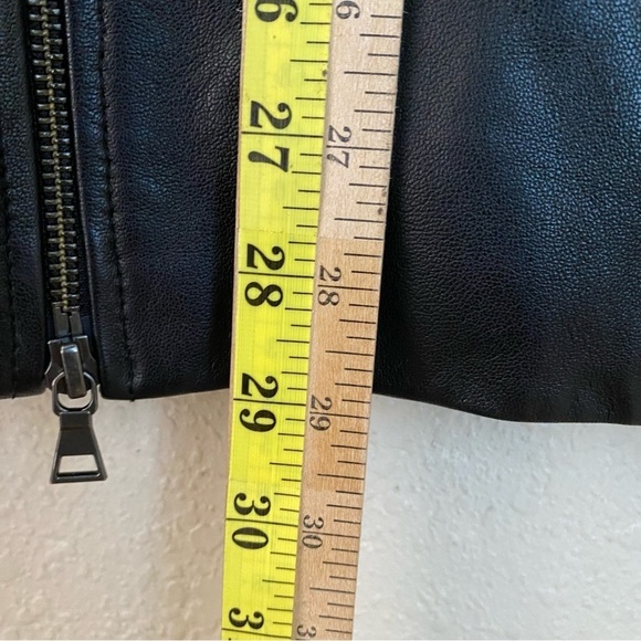 Vince Butter Soft Lamb Modern Moto Leather Jacket XXL black - Picture 10 of 11